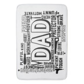 Vater Zuhause Türschloss Gruß Portionstür Badematte (Vorderseite Vertikal)