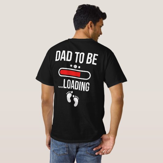 Vater zum ersten Mal Vater laden T-Shirt (Schwarz voll)