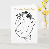 Vater zum Geburtstag Karte (Gelbe Blume)