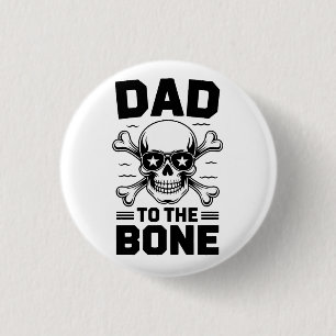 Vater zum Knochen Button
