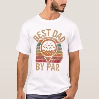 Vater zum Par-Vatertag Golf T-Shirt