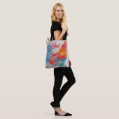 Vater zum Red Rooster Watercolor Painting Vathers  Tasche (Am Model)