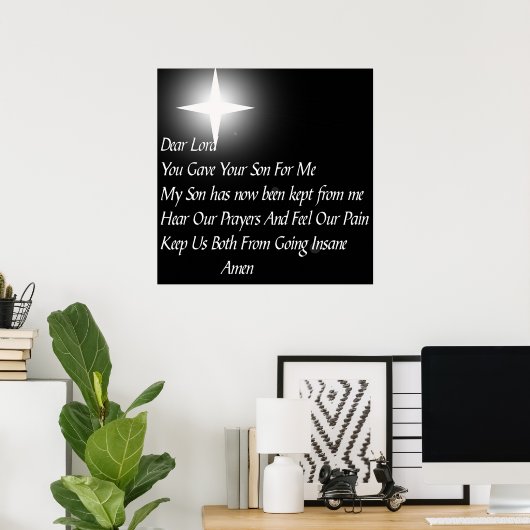 Vater zum Vater Poster (Heimbüro)