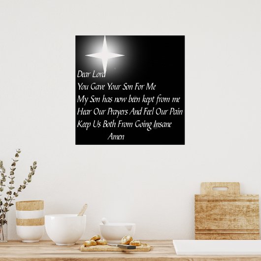 Vater zum Vater Poster (Küche)