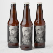 Vater zur Erinnerung an die Beerdigung des Lebens Bierflaschenetikett (Flaschen)