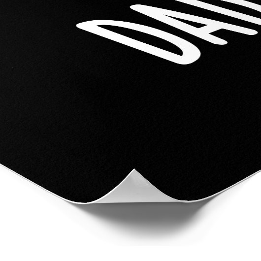 Vater zur Knochenknochen-Anatomie Pun Dark BG Poster (Ecke)