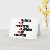 VaterAcrostic Karte (Gelbe Blume)