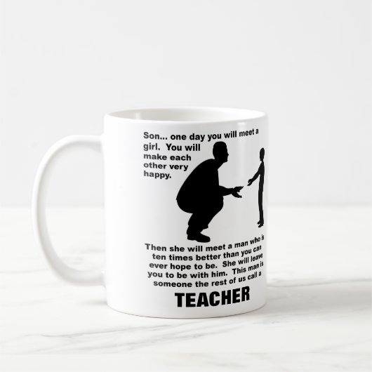 Vaterberater Lehrer Funny Mug Kaffeetasse (Links)