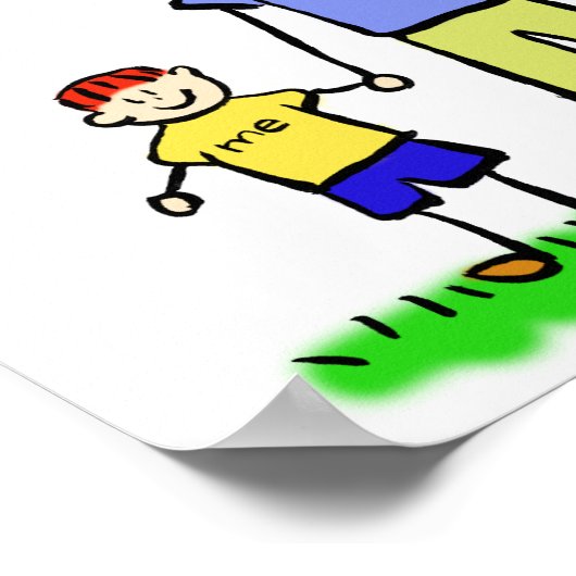 Vatercharakter und Sonderfamiliencharakter Art Pos Poster (Ecke)