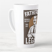 Vatererbe Vintage Vater's Day  Milchtasse (Linke Ecke)