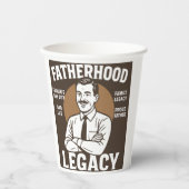 Vatererbe Vintage Vater's Day Pappbecher (Vorderseite)