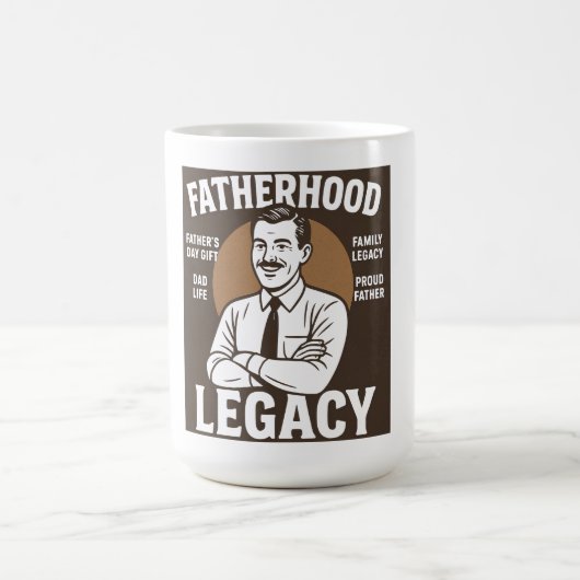 Vatererbe Vintage Vatertag Kaffeetasse (Mittel)