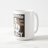 Vatererbe Vintage Vatertag Kaffeetasse (VorderseiteRechts)
