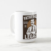 Vatererbe Vintage Vatertag Kaffeetasse (Vorderseite Links)