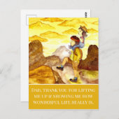 Vaterfärberattag der Vaterfarbe Postkarte (Vorne/Hinten)