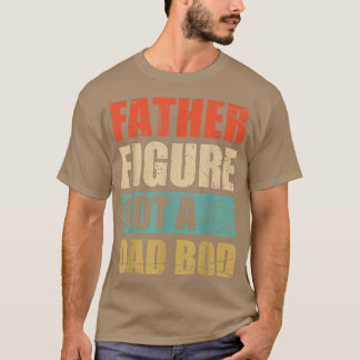 Vaterfigur, kein Dad-Bod-Vatertag lustig Retro T-Shirt