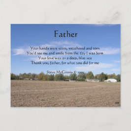 Vatergedicht Postkarte