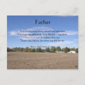 Vatergedicht Postkarte (Vorderseite)