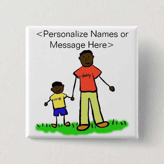 Vatergestalt und Familienkatalog Art Custom Button (Vorderseite)