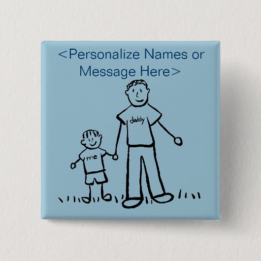 Vatergestalt und Familienkatalog Art Custom Button (Vorderseite)