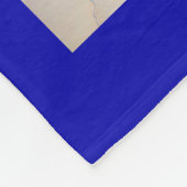 Vaterkönigsblauer Foto-Collage Fleecedecke (Ecke)