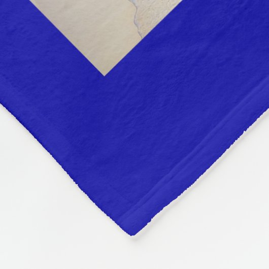 Vaterkönigsblauer Foto-Collage Fleecedecke (Ecke)