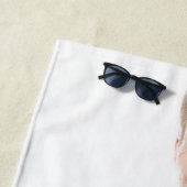 Vaterkundenspezifisches Foto Strandtuch (Beispiel)