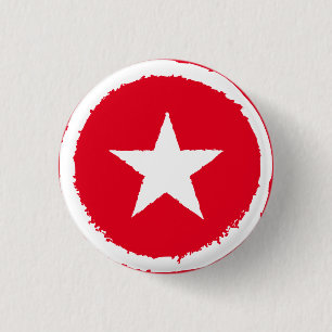 Vaterländische Armee Krieg Weißer Star Symbol Zeic Button