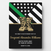 Vaterländische Armee unter der Flagge der Grünen L Fotoplatte (Vorderseite)