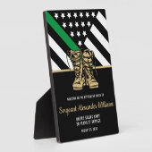 Vaterländische Armee unter der Flagge der Grünen L Fotoplatte (Seite)