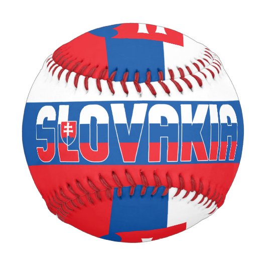 Vaterländische Flagge der Slowakei Baseball (Vorderseite)