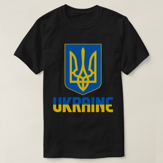Vaterländische Flagge der Ukraine T-Shirt (Design vorne)