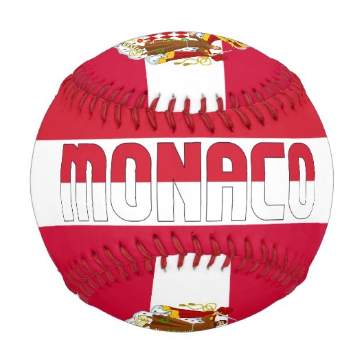 Vaterländische Flagge von Monaco Baseball (Vorderseite)
