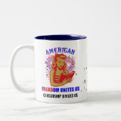 Vaterländische Freiheit Zweifarbige Tasse (Links)