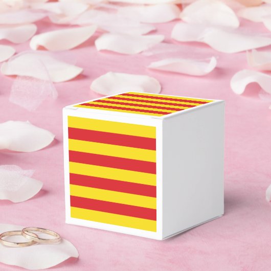 Vaterländische Gefälligkeitsbox mit Flagge Katalon Geschenkschachtel (Hochzeit)