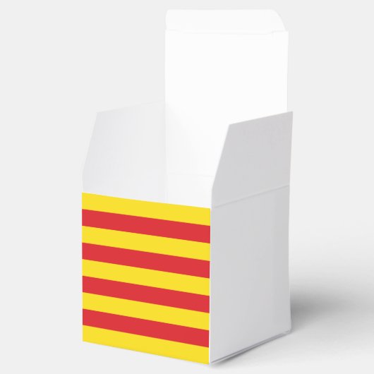 Vaterländische Gefälligkeitsbox mit Flagge Katalon Geschenkschachtel (Geöffnet)