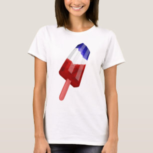 Vaterländische Population rot, weiß und blau T-Shirt