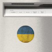 Vaterländische Ukraine (Ukrainische Flagge) Magnet (In Situ (Geschirrspüler))