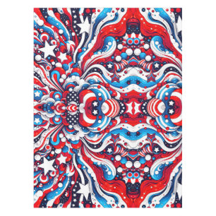 Vaterländische US Flagge, Rot, Weiß und Blau Tischdecke