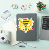 Vaterländische Wappendecke des Tschad Aufkleber (iPad Hülle)
