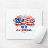 Vaterlandsliebiger Vatertag Mousepad (Mit Mouse)