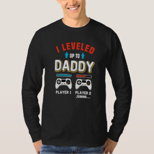 Väterlicher Gamer-Vater Nachwuchs Joystick Level A T-Shirt