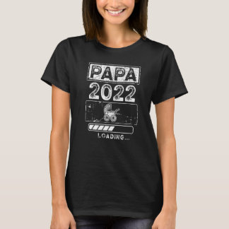 Väterlicher werdender Papa 2022 Babyankündigung Va T-Shirt
