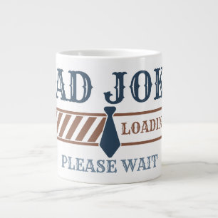 Väterlicher Witz lädt lustigen Vatertag Jumbo-Tasse