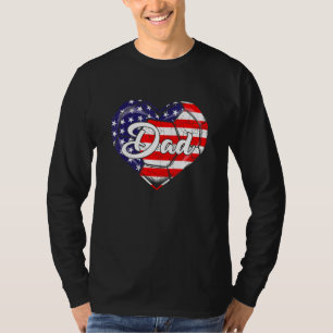 Väterliches patriotisches Fußball-Vater-Amerikanis T-Shirt