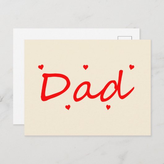 Vaterliebchen postkarte (Vorne/Hinten)