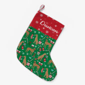 Vatername Großes Dane Kleiner Weihnachtsstrumpf (Vorderansicht (hängend))