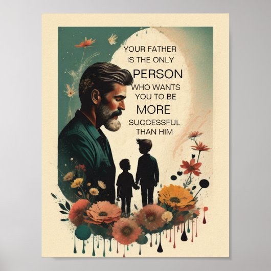 Vaterquote, Print, Value Poster Paper (Matte) (Vorne)