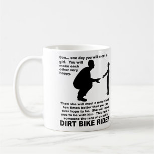 Vaterratgeber Dirt Bike Motocross Funny Mug Kaffeetasse