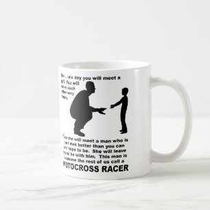 Vaterratgeber Motocross Dirt Bike Funny Mug Kaffeetasse